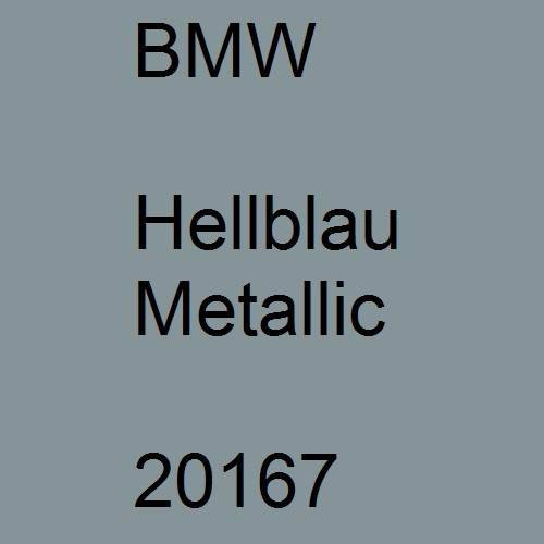 BMW, Hellblau Metallic, 20167.